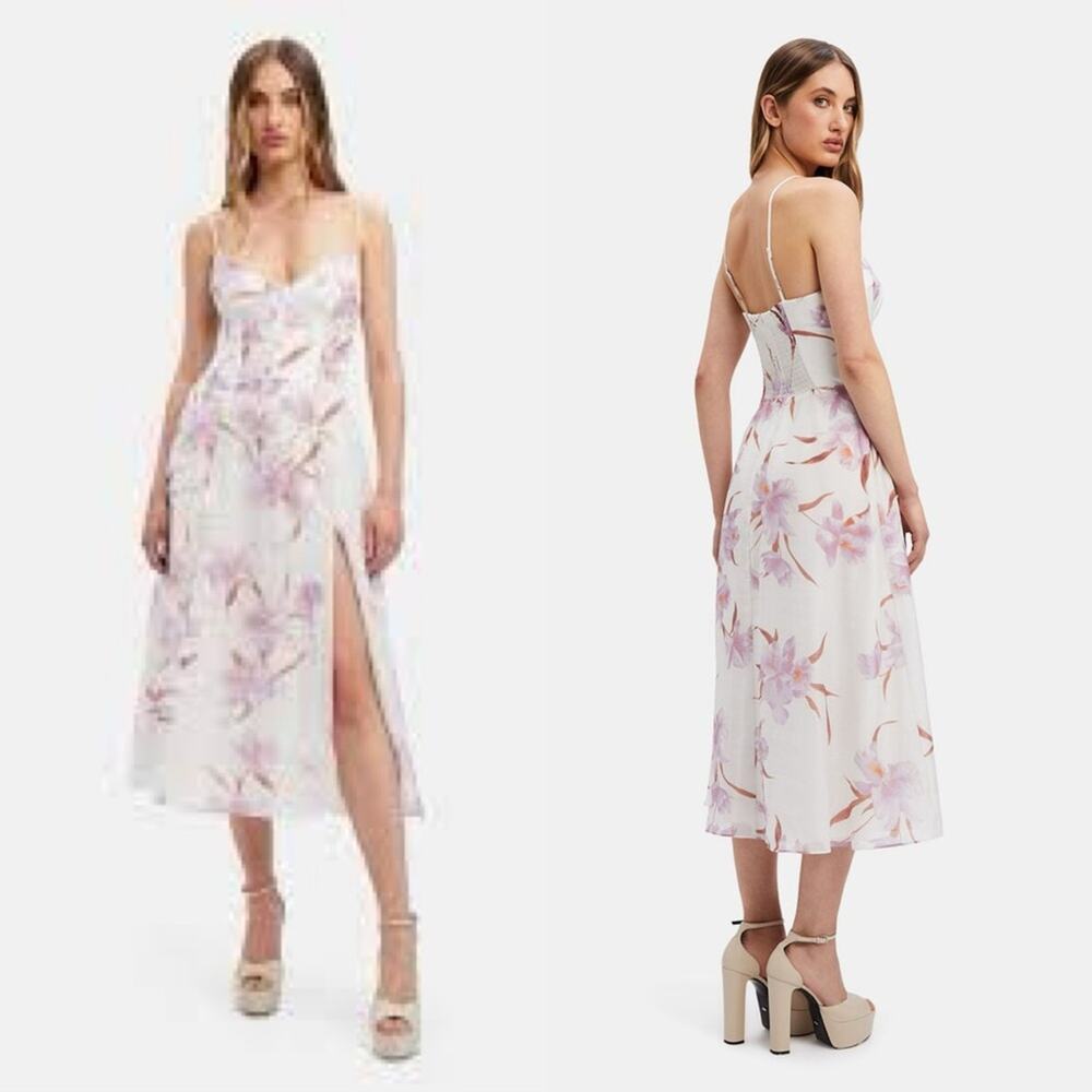 NWT $139 Bardot 10 Zeta Floral Midi Dress Size